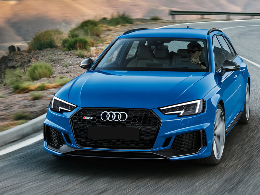 Audi A4 Pre-Facelift B9 2015-2018 Front Grill, Singleframe Grill, RS4 Black Quattro Style